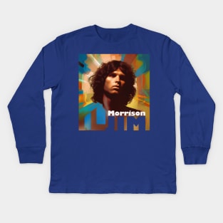 Jim Morrison Waiting for the Sun Kids Long Sleeve T-Shirt